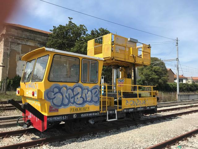 Fipem CMT 80T rail maintenance car, complete, working, in good conditions