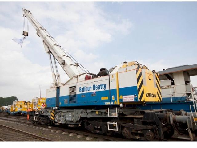 Kirow Rail Crane KRC810 for sale