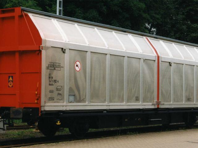 30 x Hbbillns 305, sliding partition wagon (two-part) 2 axle for sale