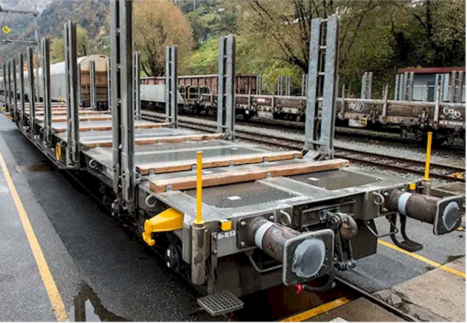 50 x Snps 4 axle flat cars for timber and wood transport for sale – Bild 5