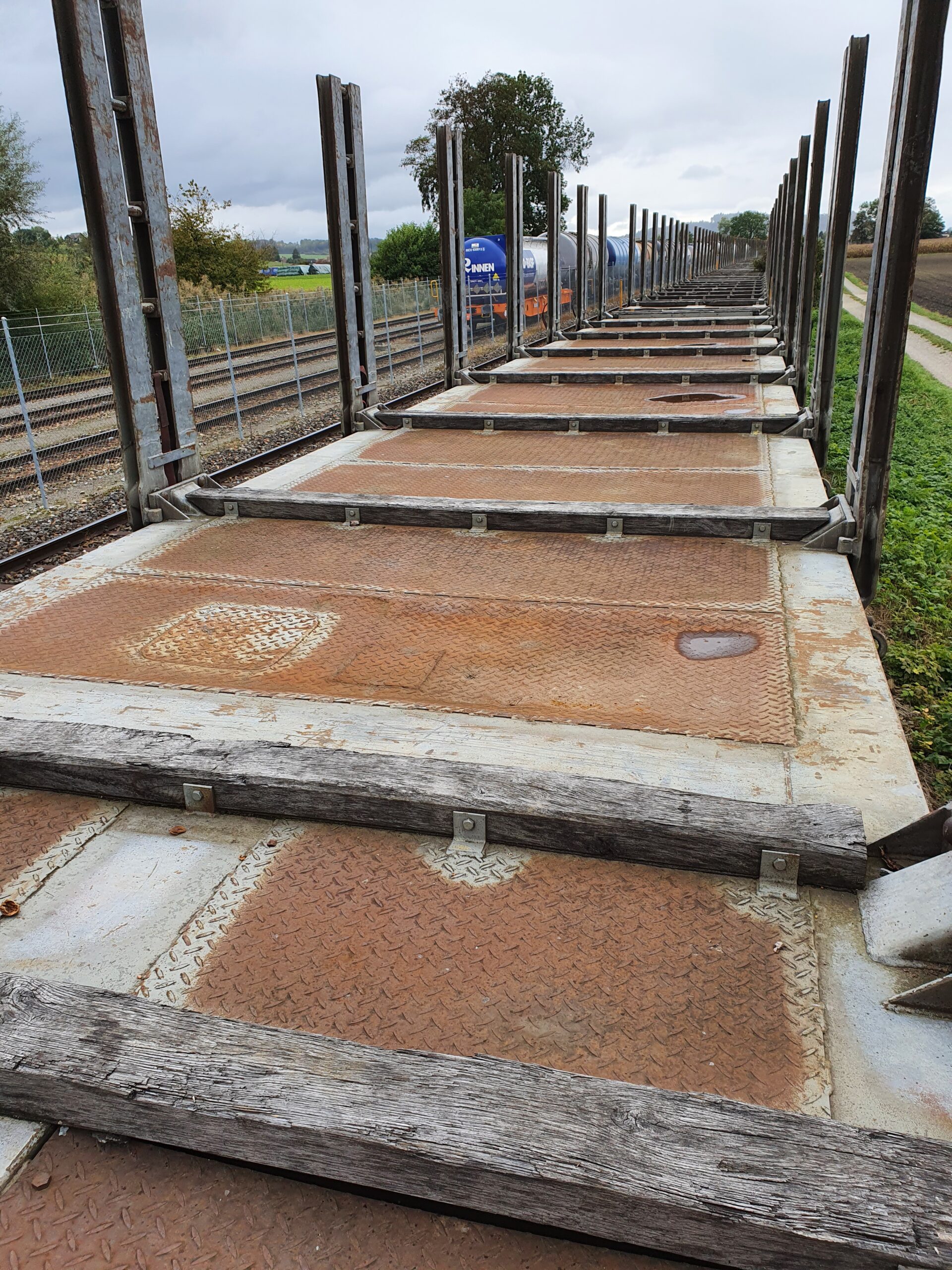 50 x Snps 4 axle flat cars for timber and wood transport for sale – Bild 10